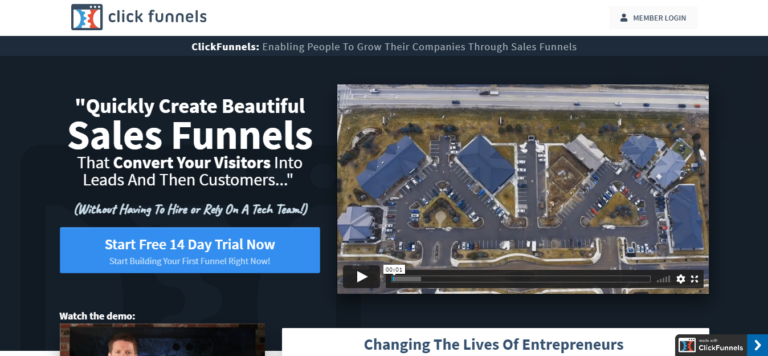 Clickfunnels Homepage